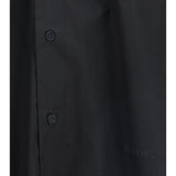 Shirt with elasticated collar