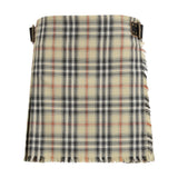 Check wool mini Skirt