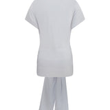 Draped-waist jersey T-shirt