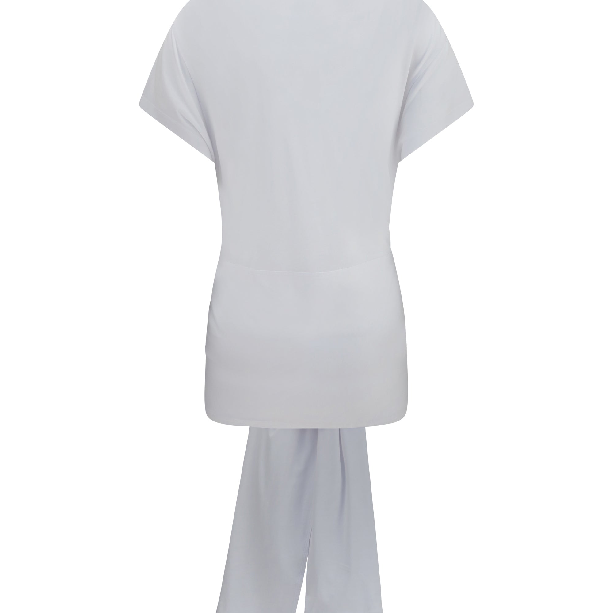 Draped-waist jersey T-shirt