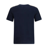 Short-sleeved T-shirt with a single Burberry Check stripe on both shoulders