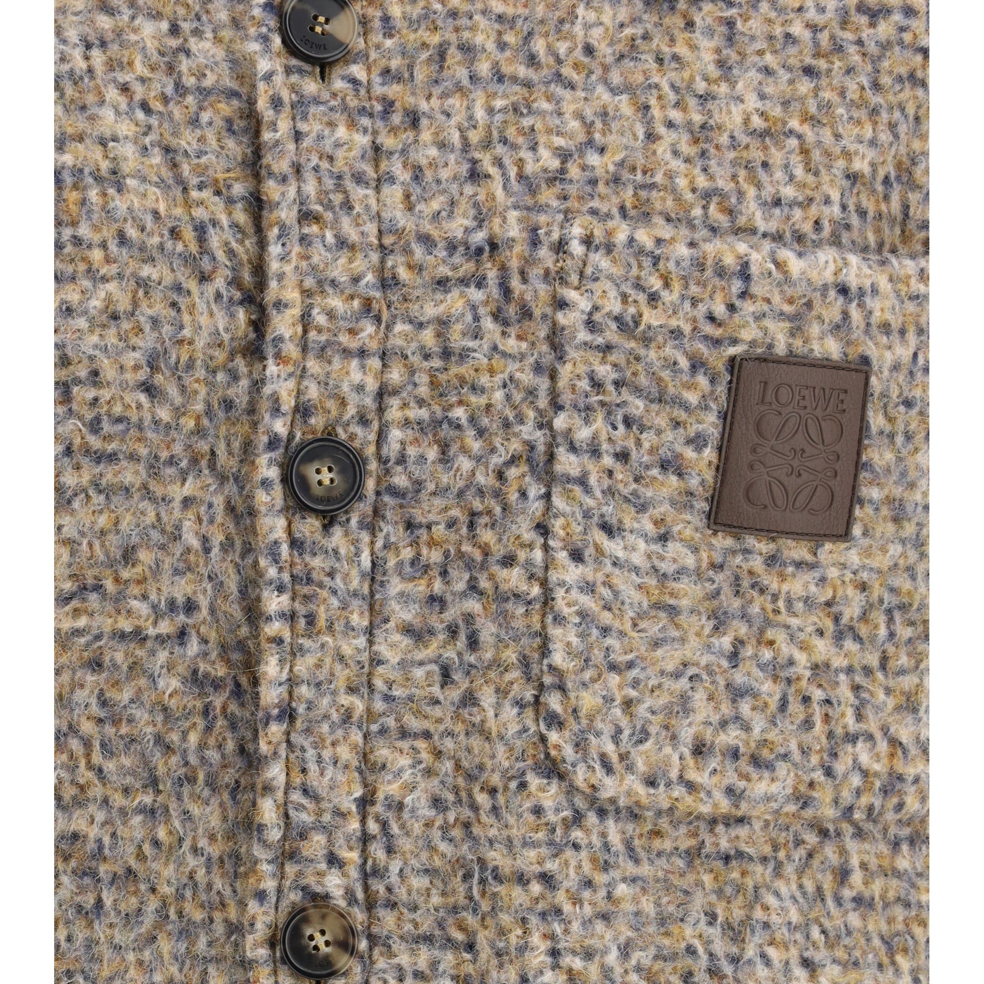 Mélange wool blend Overshirt