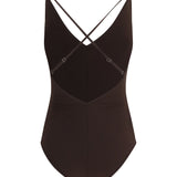Shimmering striped one-piece Swimsuit