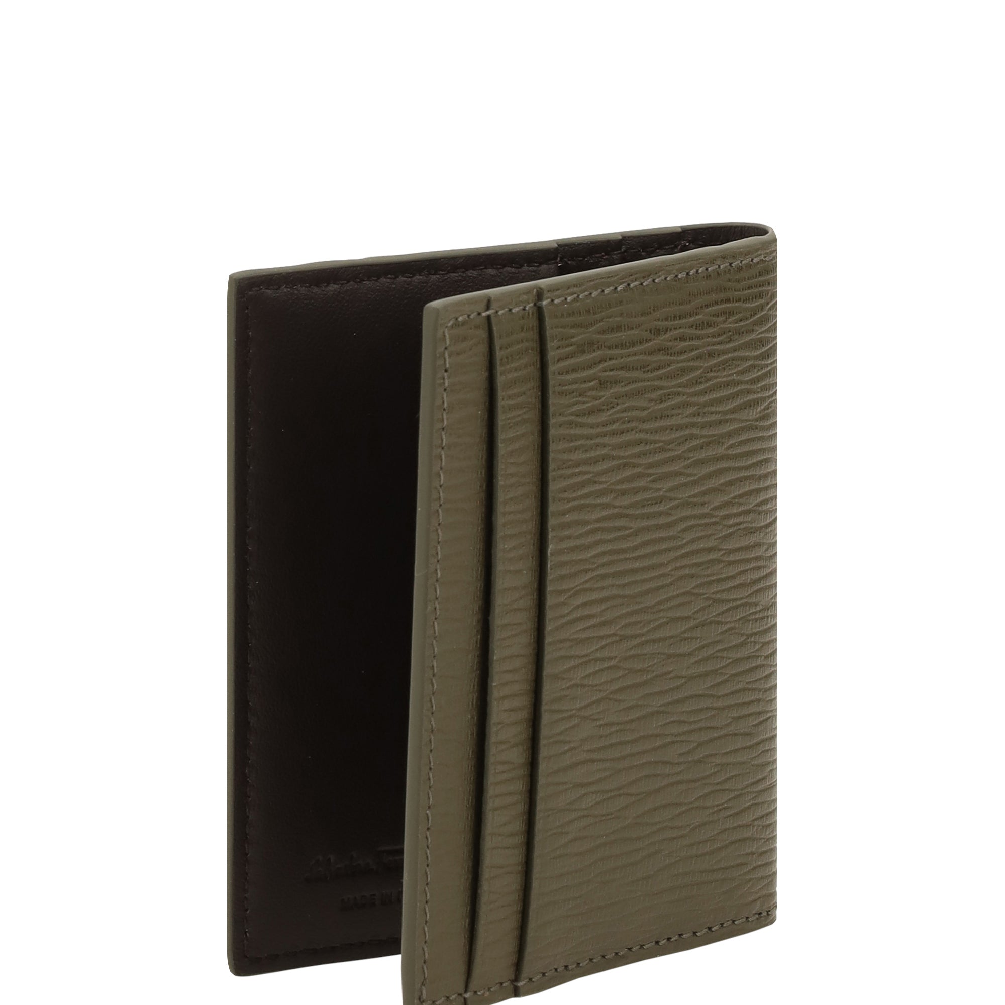 Gancini leather Card Holder