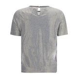 Striped short-sleeve crewneck T-shirt