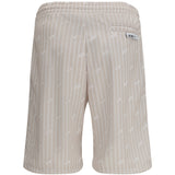 All-over logo pinstripe Shorts