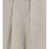 Cotton poplin Skirt with monili detail