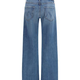 Mid Rise Lasso Sneak Jeans