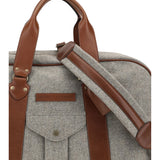 Wool and leather Travel Bag