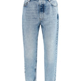 Straight-leg turn-up Jeans