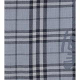Knight Check wool and silk Scarf