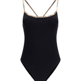 Check trim Swimsuit