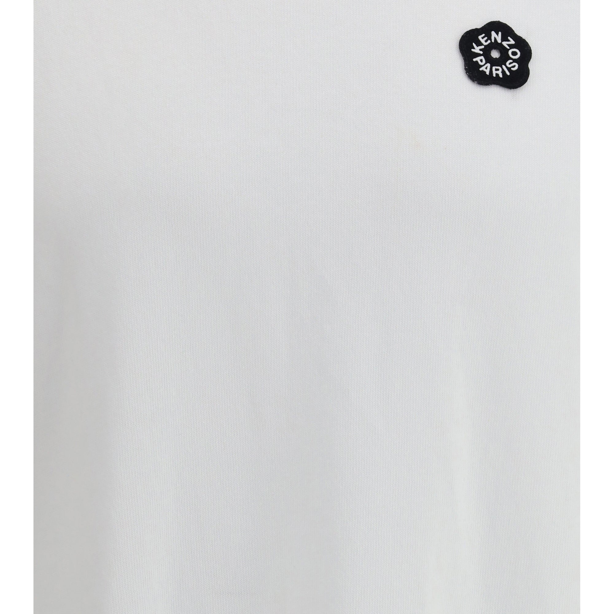 Cotton T-shirt embroidered with Boke Flower 2.0