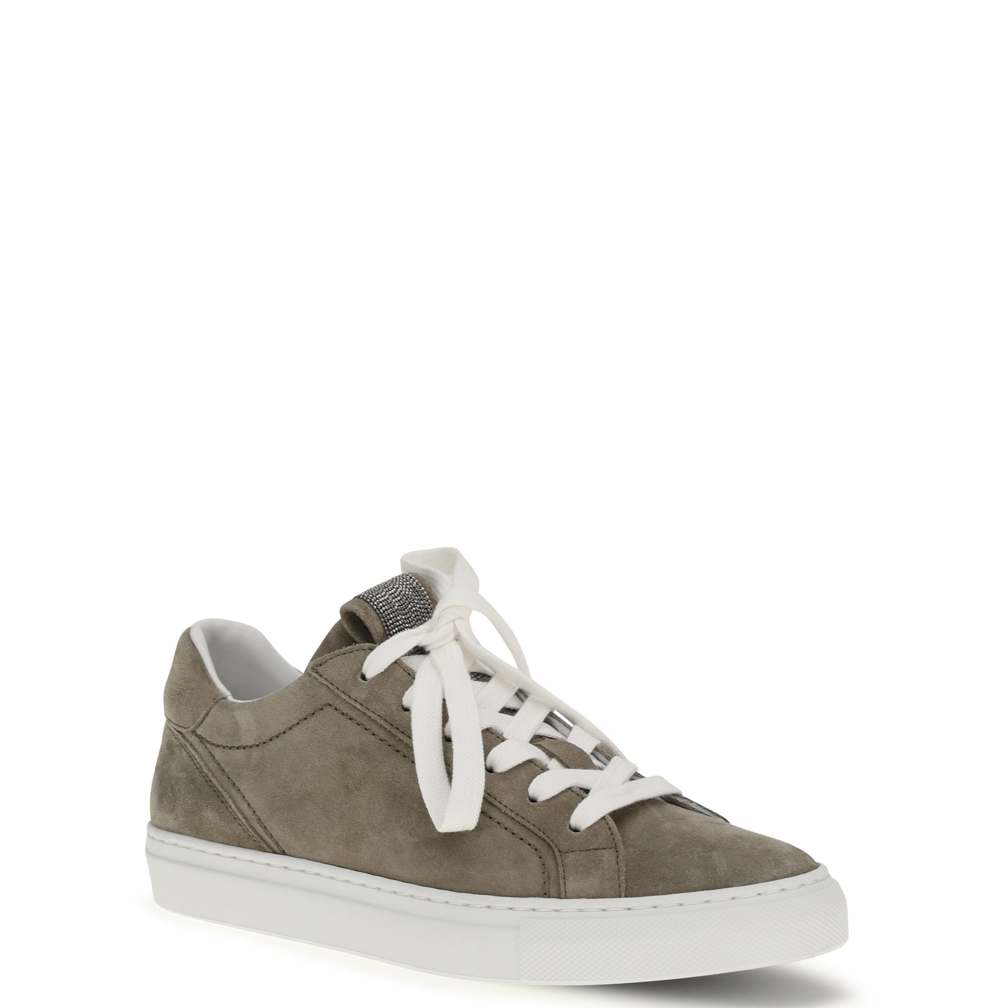 Suede Sneakers with Precious Loop