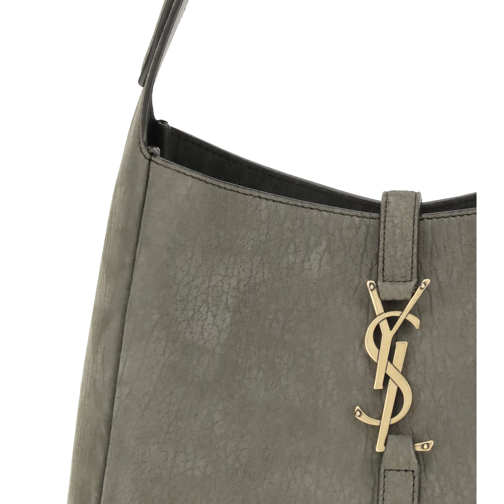 5 À 7 Supple Shoulder Bag in grained nubuck