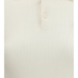 Long-sleeve silk Polo
