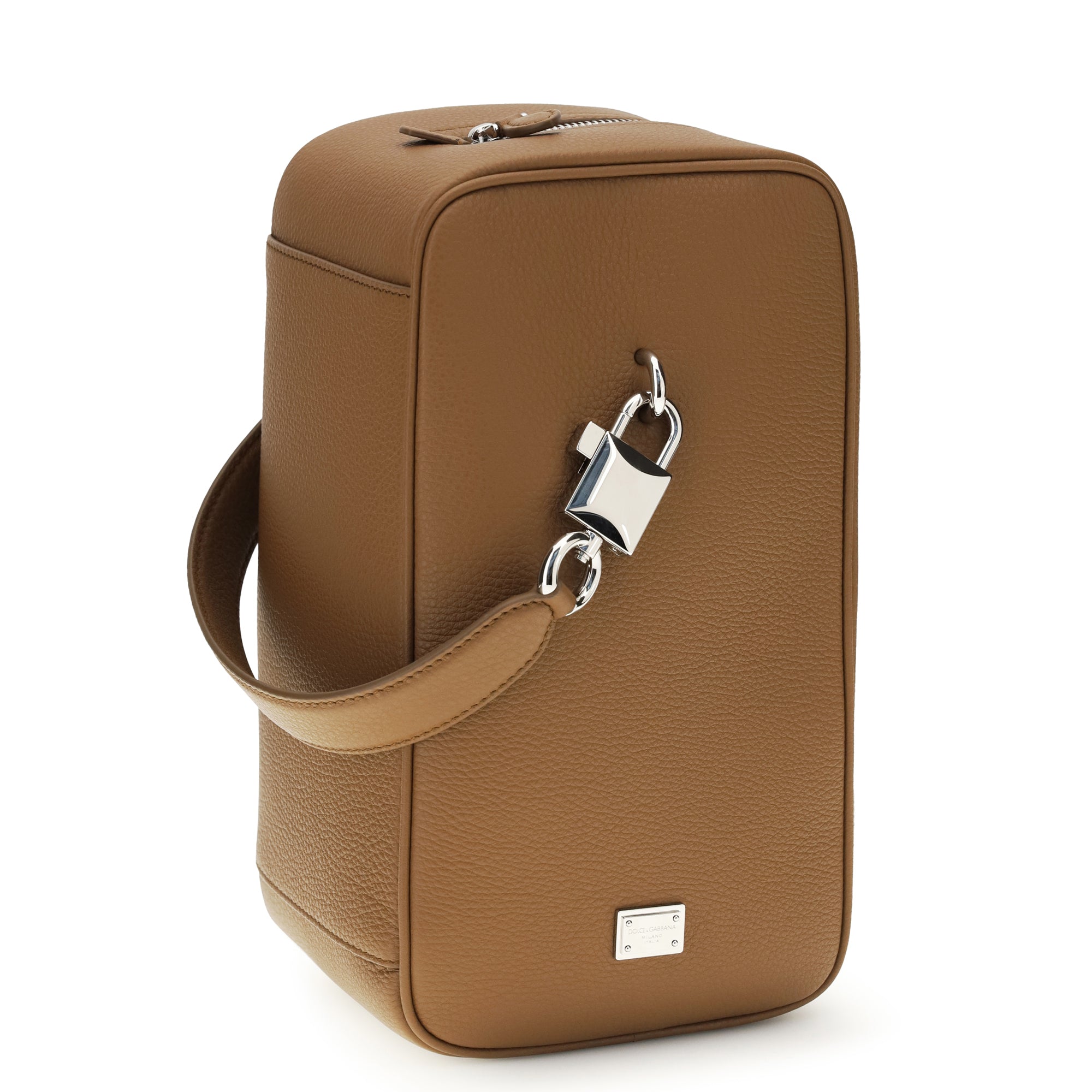 Lock leather Handbag