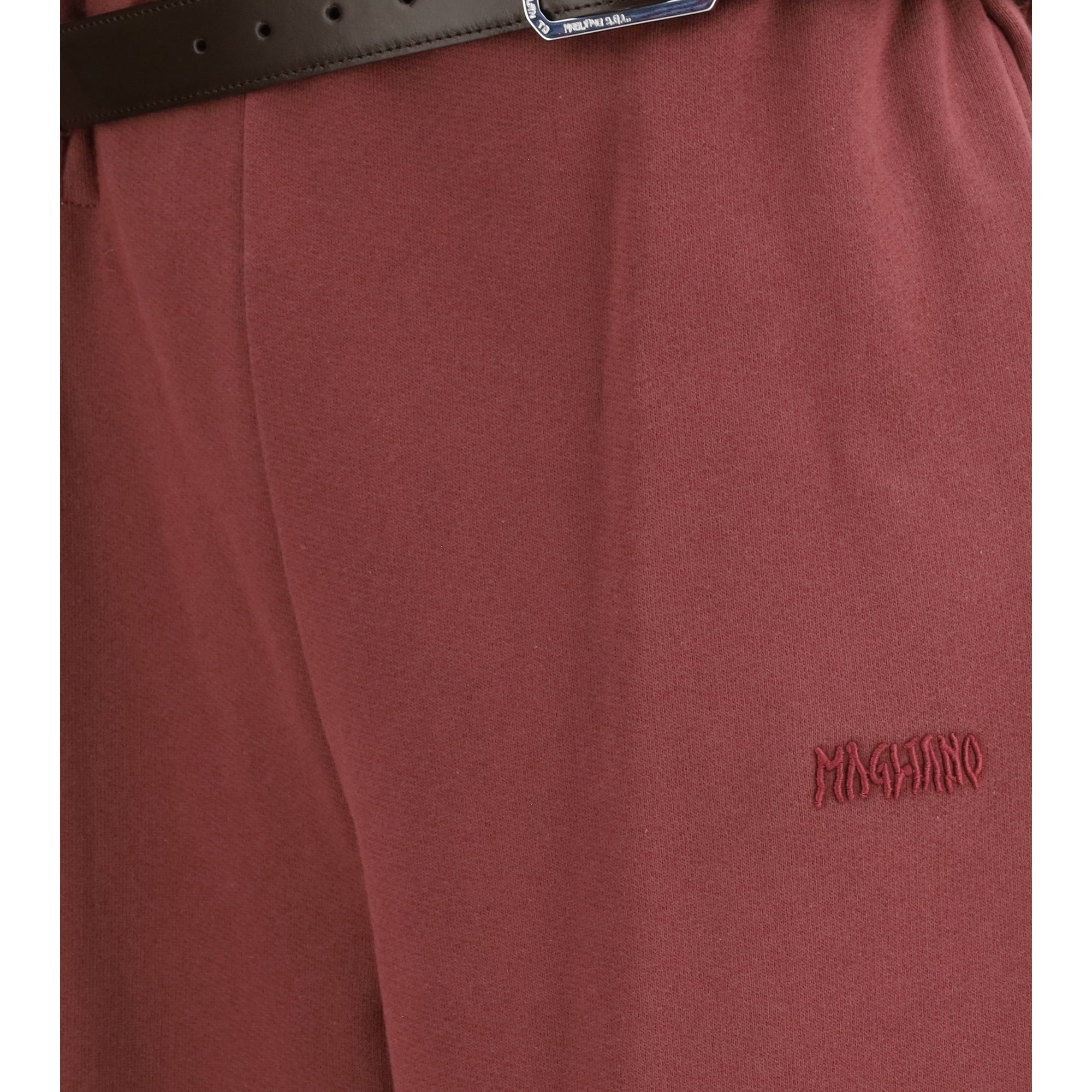 Buckle-belt Track Pants