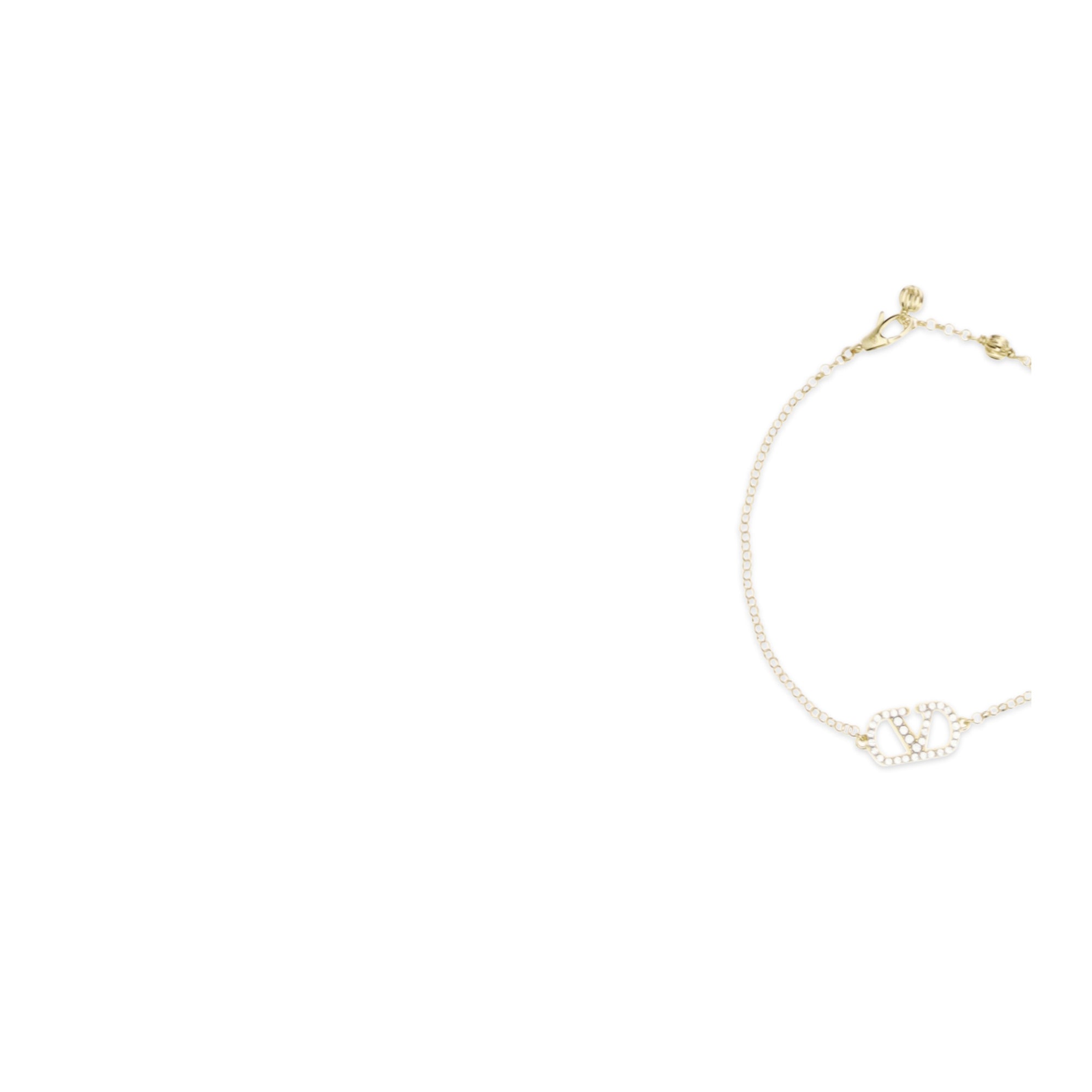 VLogo Signature Bracelet in metal and Swarovski® crystals