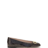 VLogo Signature croc-effect Ballerinas