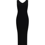 Safety Pin Slip Midi Dress