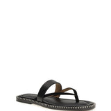 Slip-on leather Sandals with sequins