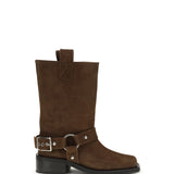 Suede biker Boots