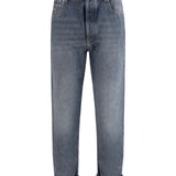 Straight-leg turn-up Jeans