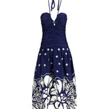 Richelieu embroidered midi Dress
