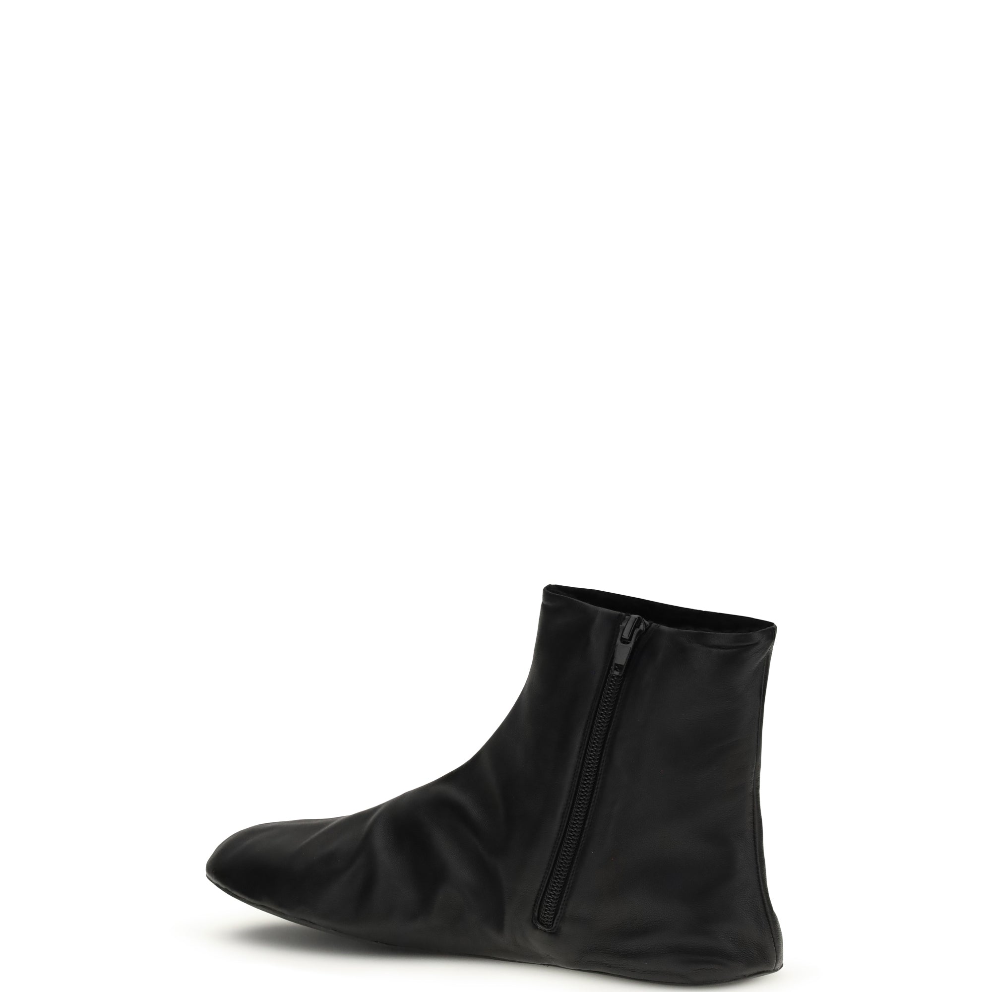 Leather ankle Boots lined with soft shearling