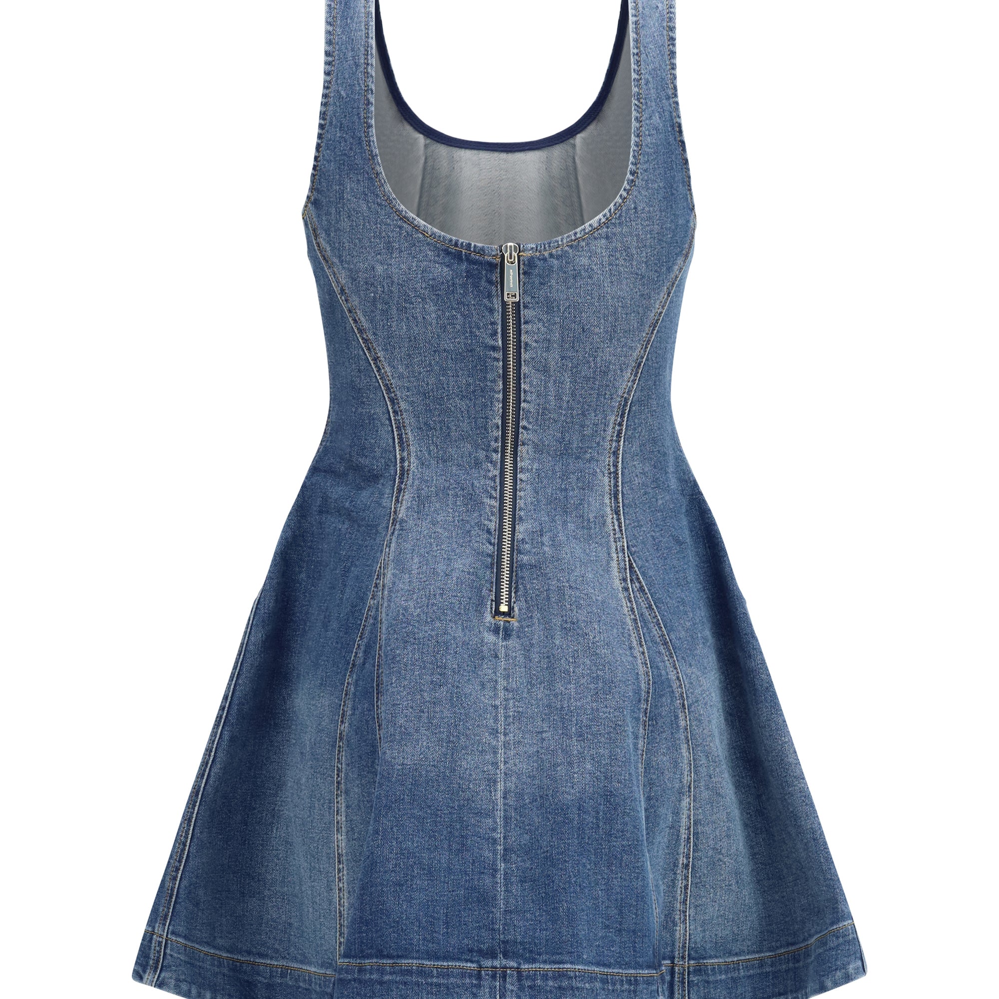 Denim flared mini Dress