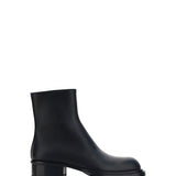Cuban Stack Ankle Boots