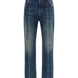 Distressed straight-leg Jeans