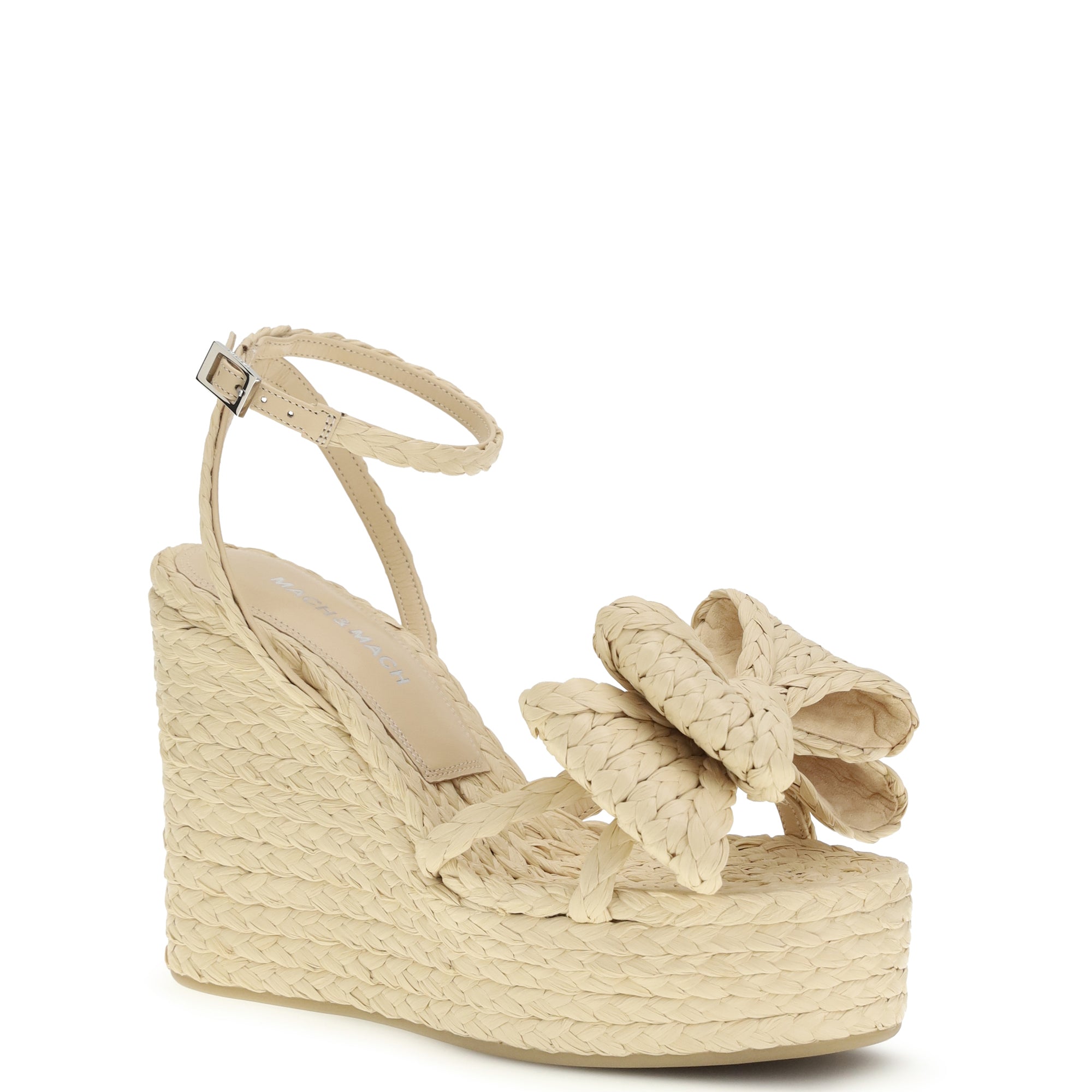 Le Cadeau raffia wedge Sandals
