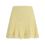 Pointelle knit mini Skirt