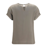 Silk Blouse with monili chain