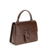 Shiny leather Love One Top mini Handbag