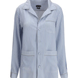 Striped Silk PJ Shirt