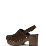 Jeannette wedge Clogs in glossy calfskin
