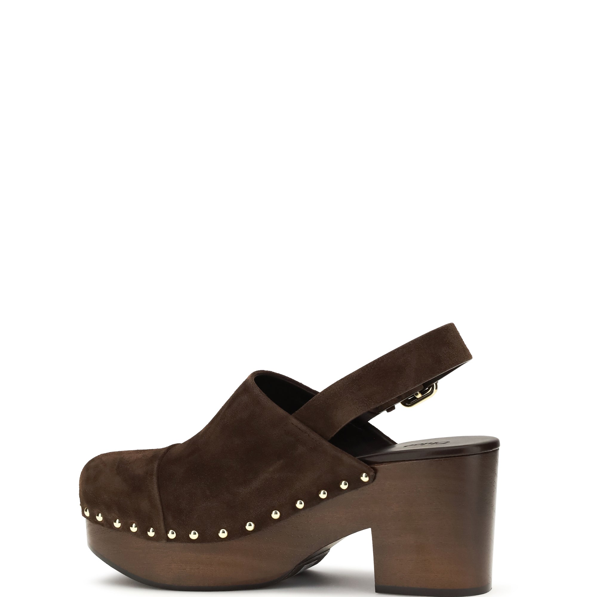 Jeannette wedge Clogs in glossy calfskin