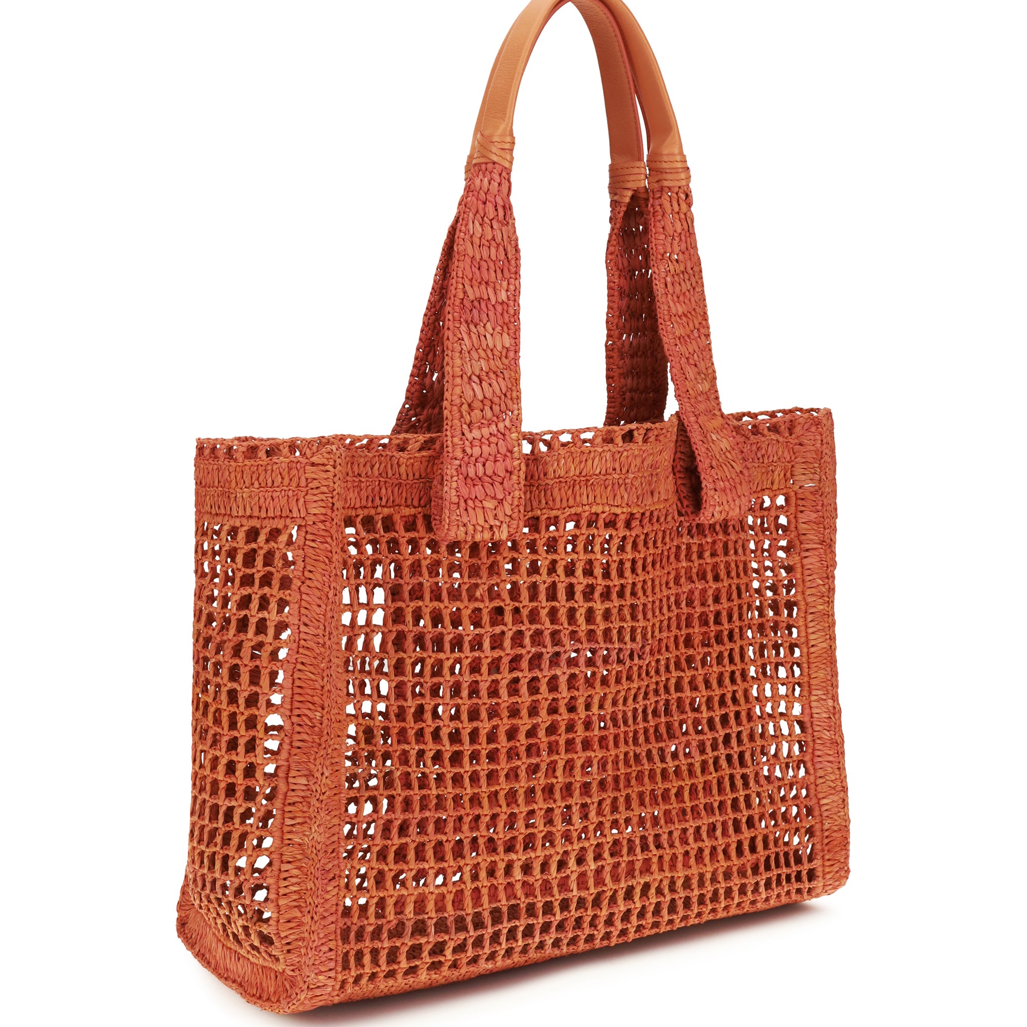 East-West Summer Banana raffia Tote Bag