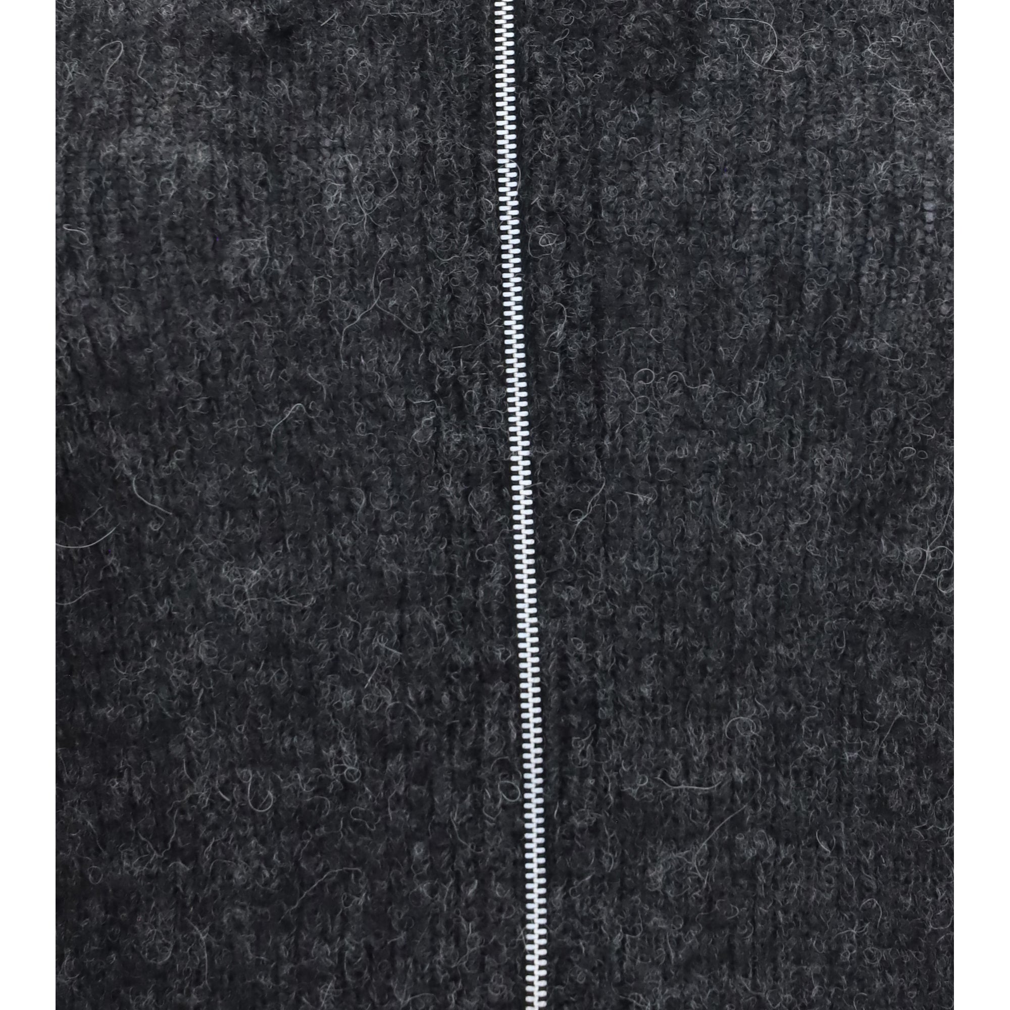 Alpaca-blend Zip-Up Hoodie