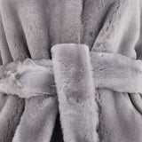 Shearling belted Coat