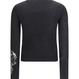 Wool Sweater with lace inserts