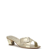 LACQUERED BUCKLE MULE 45
