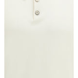 Silk Polo with collar and short sleeves