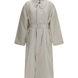 Belted cotton twill Trench coat