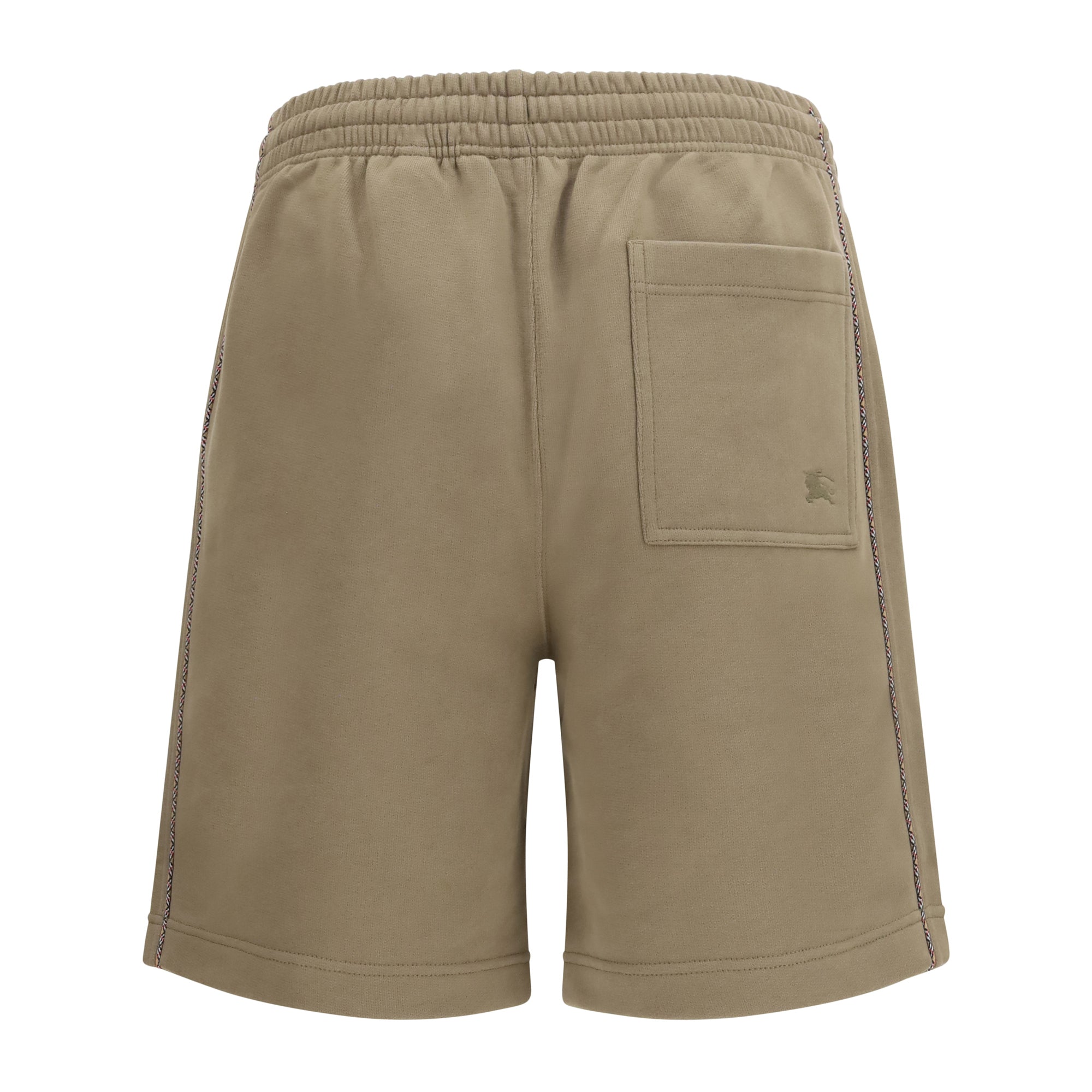 Cotton Shorts with Check trims