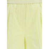 Les Fleurs embroidery cotton poplin Shorts