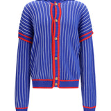 Pinstripe Cardigan